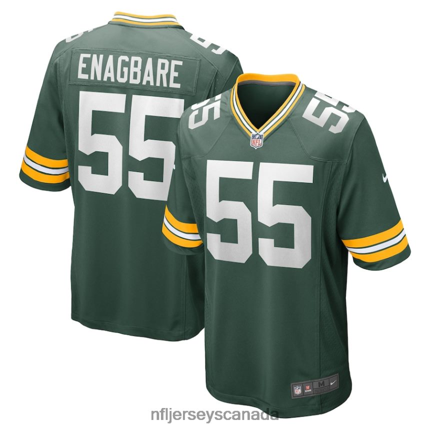 Men Green Bay Packers Kingsley Enagbare Nike Green Game Player Jersey Clothing NFL TBXFR66461