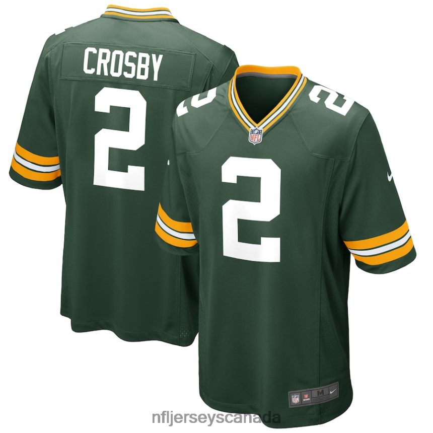 Men Green Bay Packers Mason Crosby Nike Green Game Jersey Clothing NFL TBXFR61198