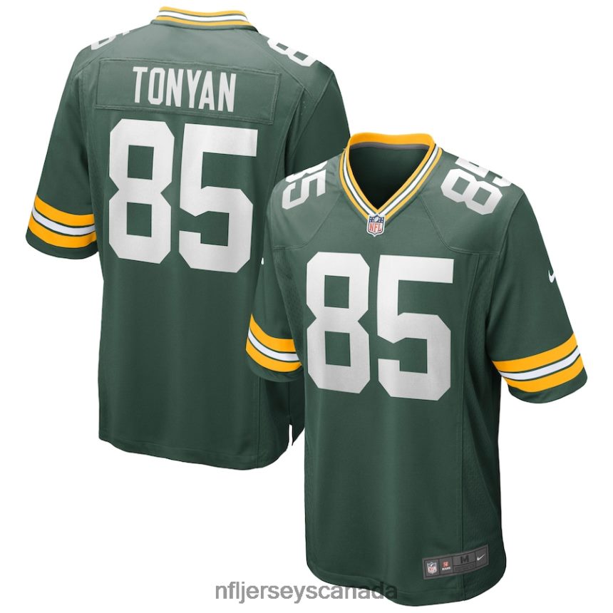 Men Green Bay Packers Robert Tonyan Nike Green Game Jersey Clothing NFL TBXFR61253
