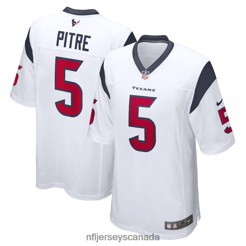 Men Houston Texans Jalen Pitre Nike White Game Player Jersey Clothing NFL TBXFR6984