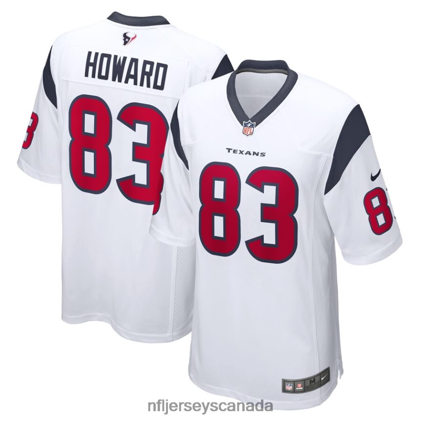 Men Houston Texans O.J. Howard Nike White Game Player Jersey Clothing NFL TBXFR66361