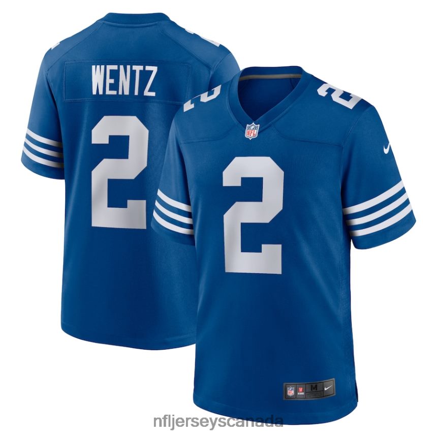 Men Indianapolis Colts Carson Wentz Nike Royal Alternate Game Jersey Clothing NFL TBXFR62172