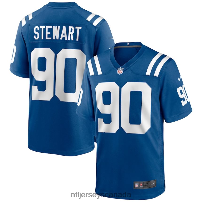 Men Indianapolis Colts Grover Stewart Nike Royal Game Jersey Clothing NFL TBXFR63215