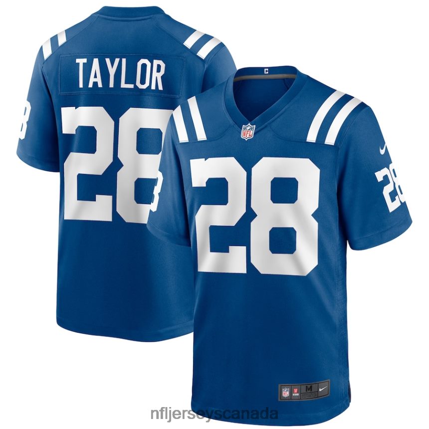 Men Indianapolis Colts Jonathan Taylor Nike Royal Game Jersey Clothing NFL TBXFR6454