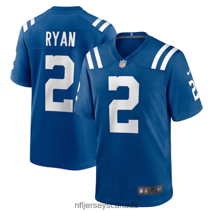 Men Indianapolis Colts Matt Ryan Nike Royal Game Jersey Clothing NFL TBXFR63080