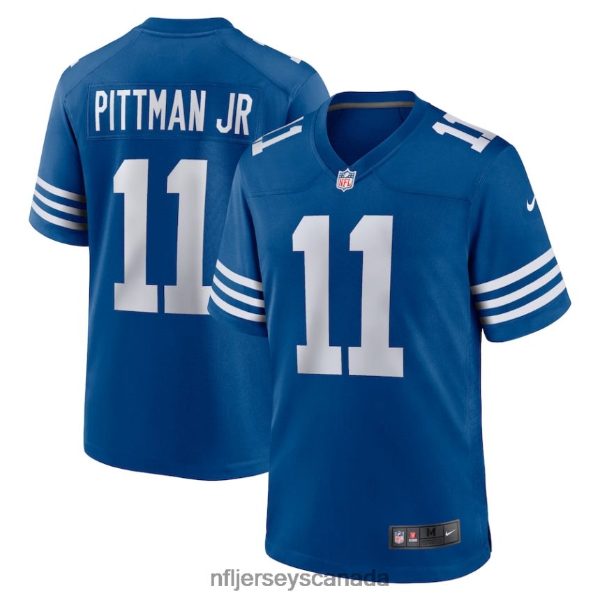 Men Indianapolis Colts Michael Pittman Jr. Nike Royal Alternate Game Jersey Clothing NFL TBXFR64608