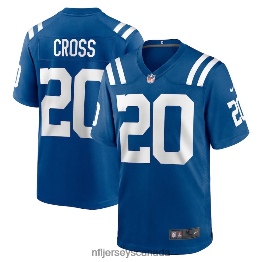 Men Indianapolis Colts Nick Cross Nike Royal Player Game Jersey Clothing NFL TBXFR66351
