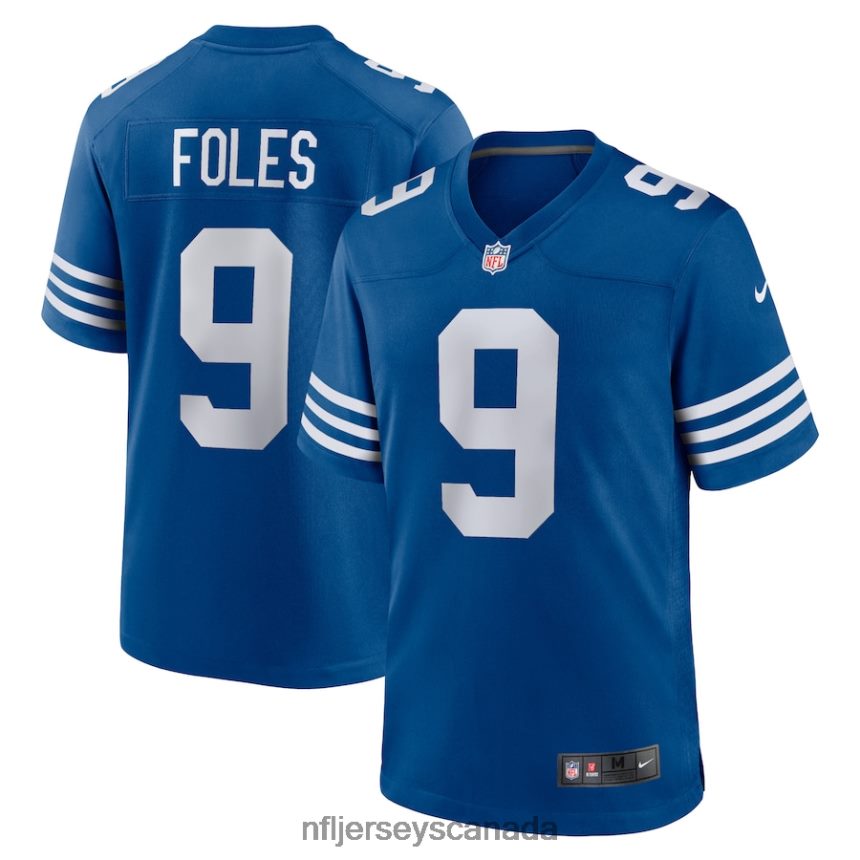Men Indianapolis Colts Nick Foles Nike Blue Player Game Jersey Clothing NFL TBXFR64144