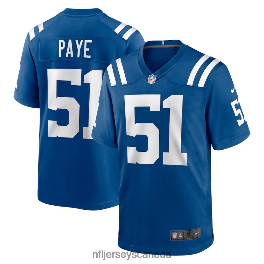 Men Indianapolis Colts Nike Royal Game Jersey Clothing NFL TBXFR64838