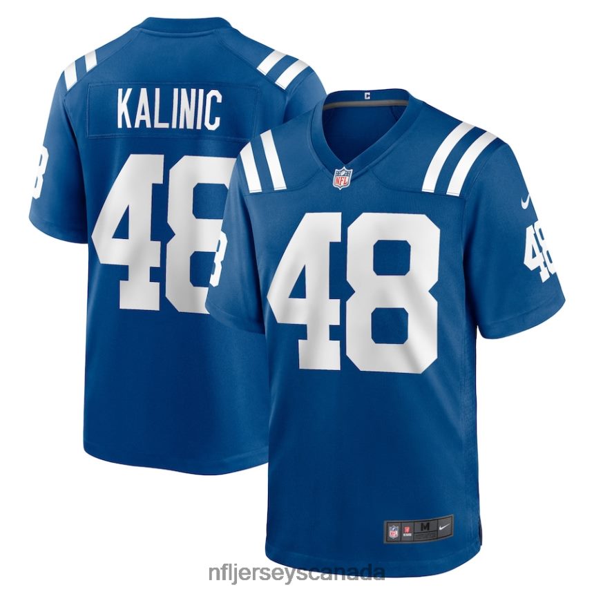 Men Indianapolis Colts Nikola Kalinic Nike Royal Game Player Jersey Clothing NFL TBXFR64378