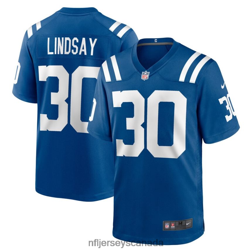 Men Indianapolis Colts Phillip Lindsay Nike Royal Game Player Jersey Clothing NFL TBXFR66805