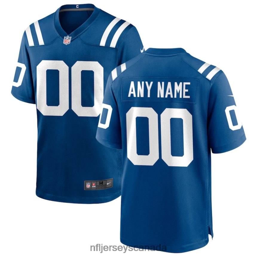 Men Nike Indianapolis Colts Royal Custom Game Jersey Clothing NFL TBXFR6209