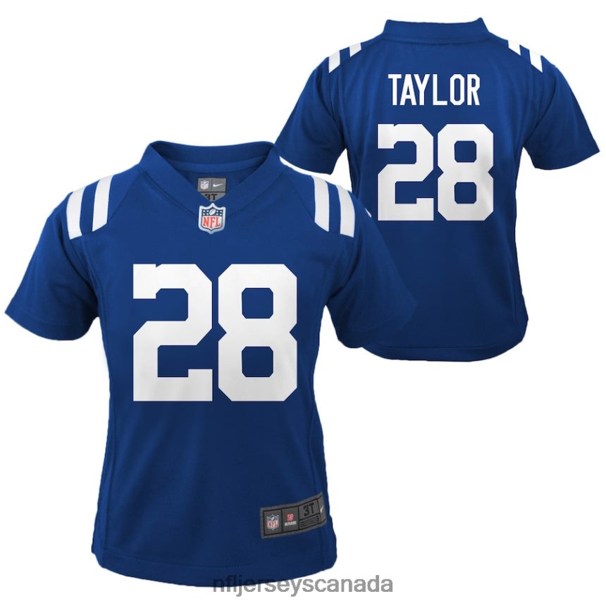 Men Preschool Indianapolis Colts Jonathan Taylor Nike Royal Game Jersey Clothing NFL TBXFR63204