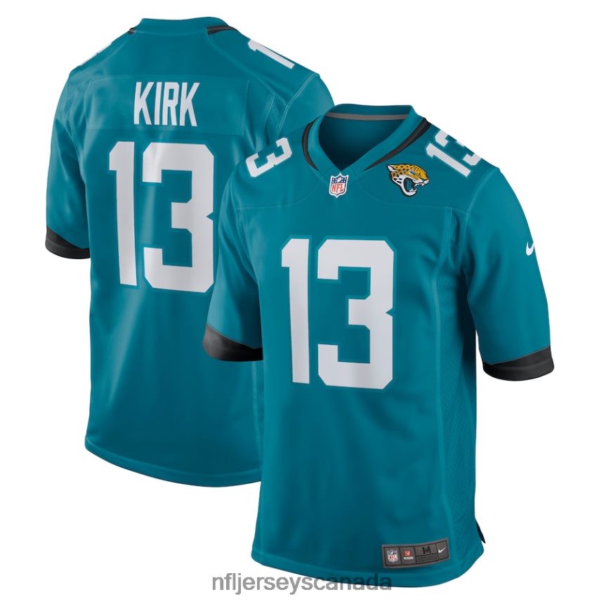 Men Jacksonville Jaguars Christian Kirk Nike Teal Game Jersey Clothing NFL TBXFR6998