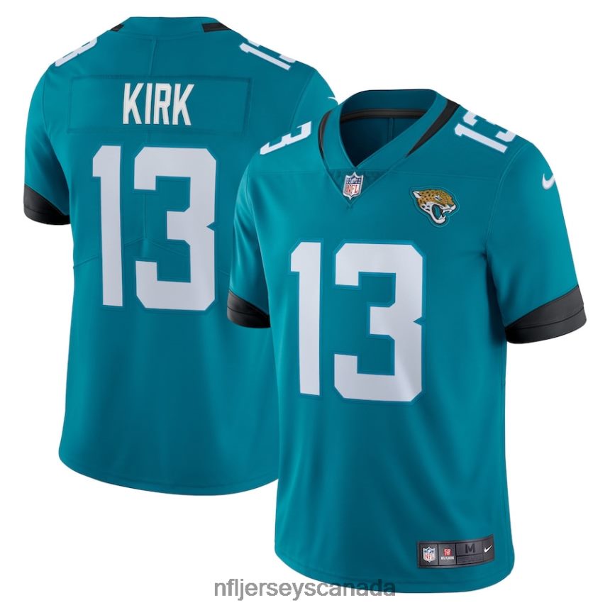 Men Jacksonville Jaguars Christian Kirk Nike Teal Team Logo Vapor Limited Jersey Clothing NFL TBXFR62026