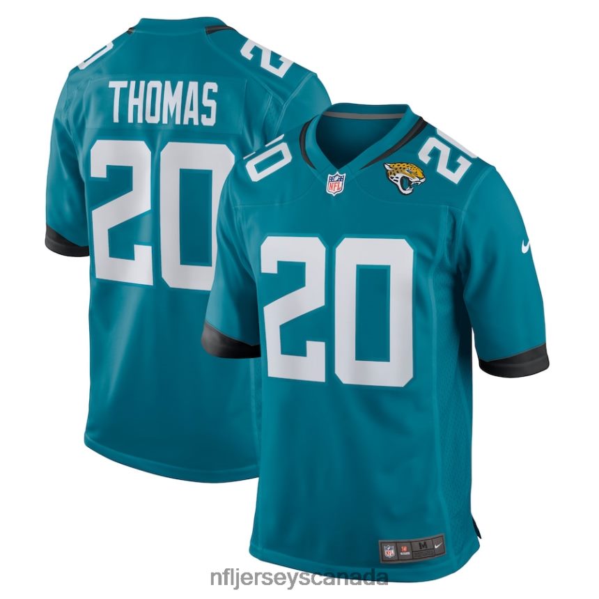 Men Jacksonville Jaguars Daniel Thomas Nike Teal Game Jersey Clothing NFL TBXFR63964