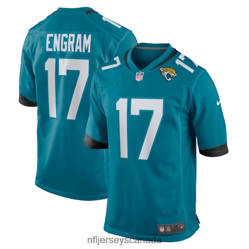 Men Jacksonville Jaguars Evan Engram Nike Teal Game Jersey Clothing NFL TBXFR61286
