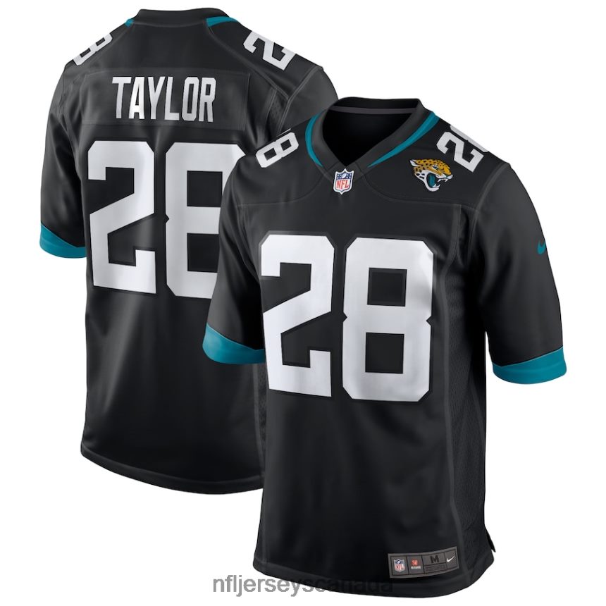 Men Jacksonville Jaguars Fred Taylor Nike Black Game Retired Player Jersey Clothing NFL TBXFR6775