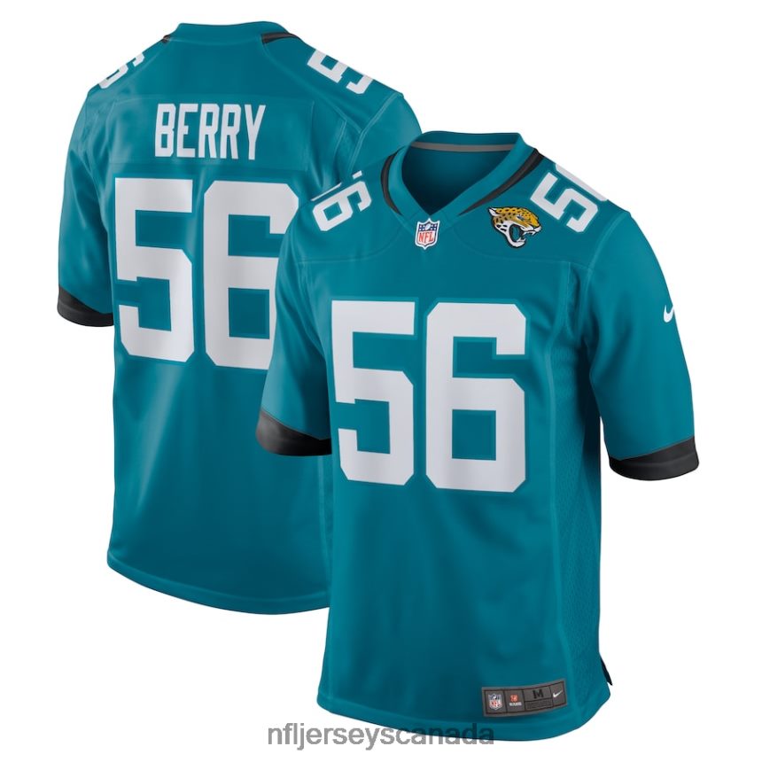 Men Jacksonville Jaguars Rashod Berry Nike Teal Home Game Player Jersey Clothing NFL TBXFR65653