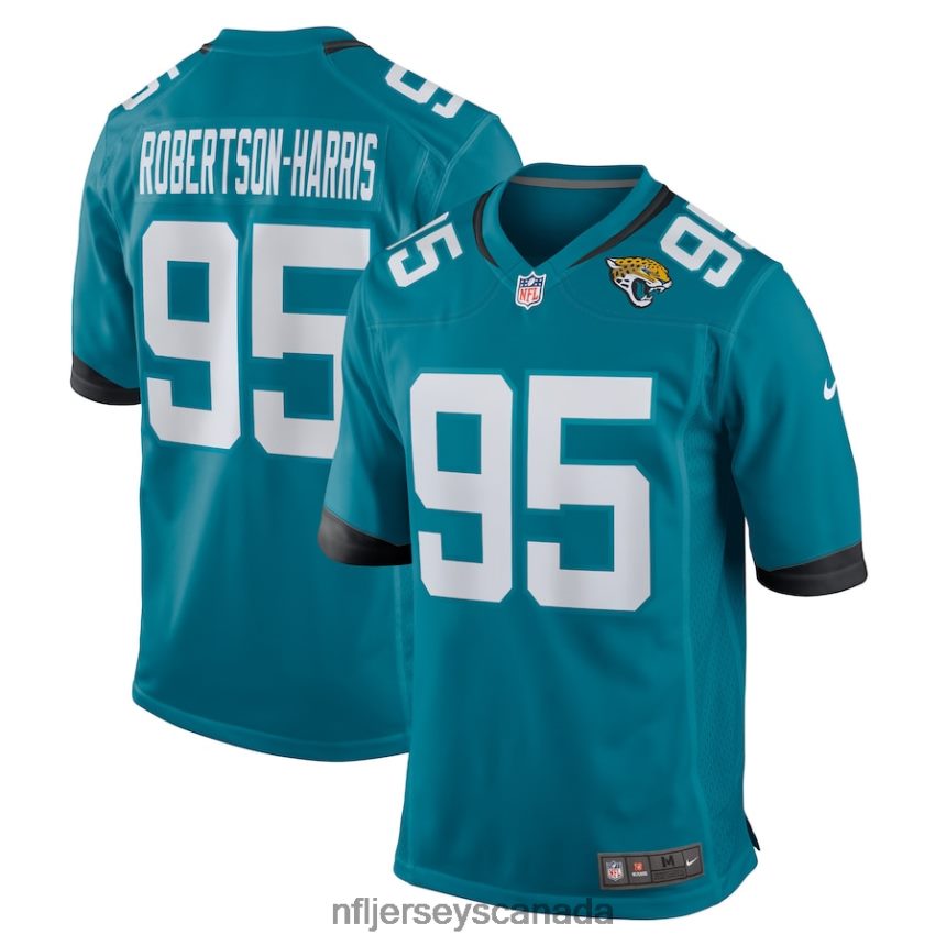 Men Jacksonville Jaguars Roy Robertson-Harris Nike Teal Game Jersey Clothing NFL TBXFR64520