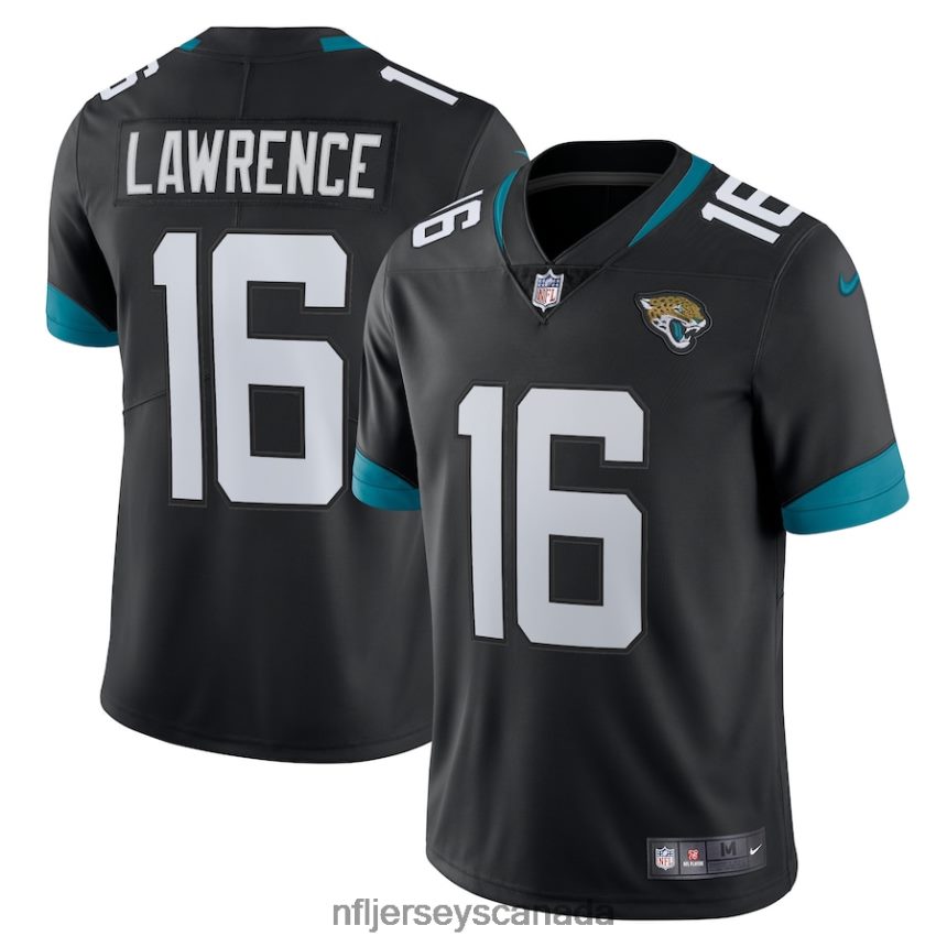 Men Jacksonville Jaguars Trevor Lawrence Nike Black Alternate Vapor Limited Jersey Clothing NFL TBXFR61447