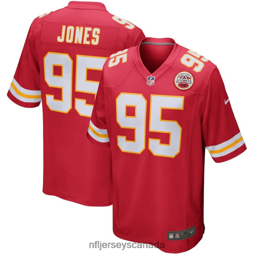 Men Kansas City Chiefs Chris Jones Nike Red Player Game Jersey Clothing NFL TBXFR62186