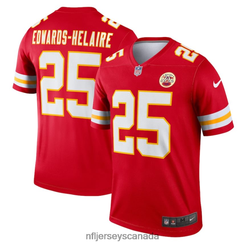 Men Kansas City Chiefs Clyde Edwards-Helaire Nike Red Legend Jersey Clothing NFL TBXFR61616