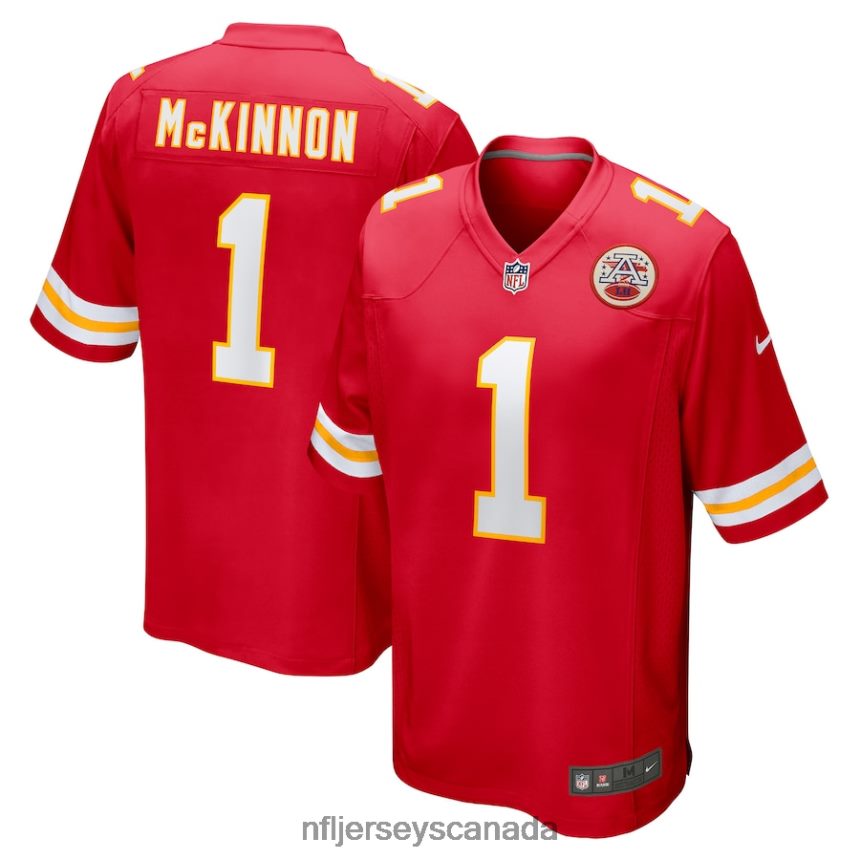 Men Kansas City Chiefs Jerick McKinnon Nike Red Game Player Jersey Clothing NFL TBXFR62709