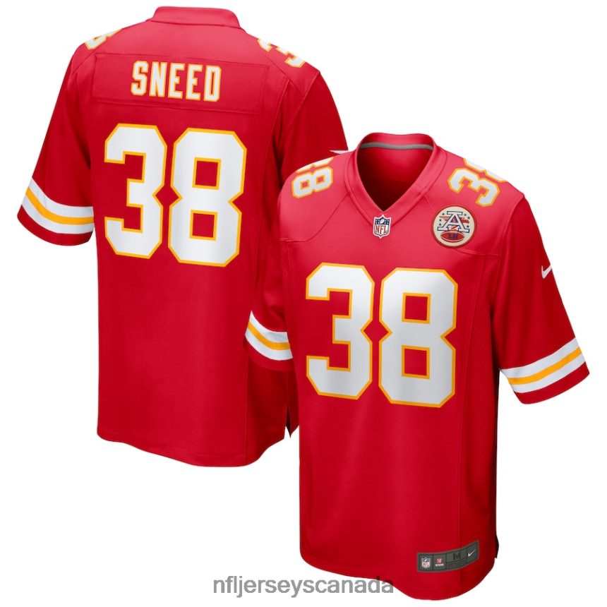 Men Kansas City Chiefs L'Jarius Sneed Nike Red Game Jersey Clothing NFL TBXFR62384