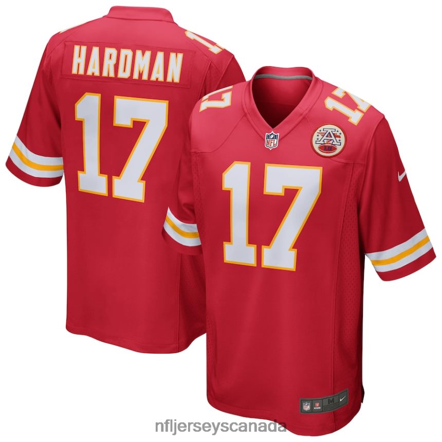 Men Kansas City Chiefs Mecole Hardman Nike Red Game Jersey Clothing NFL TBXFR61497