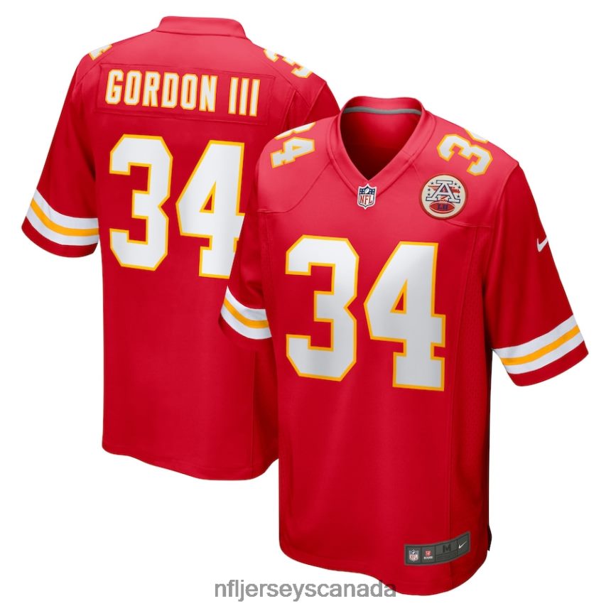 Men Kansas City Chiefs Melvin Gordon III Nike Red Home Game Player Jersey Clothing NFL TBXFR63220
