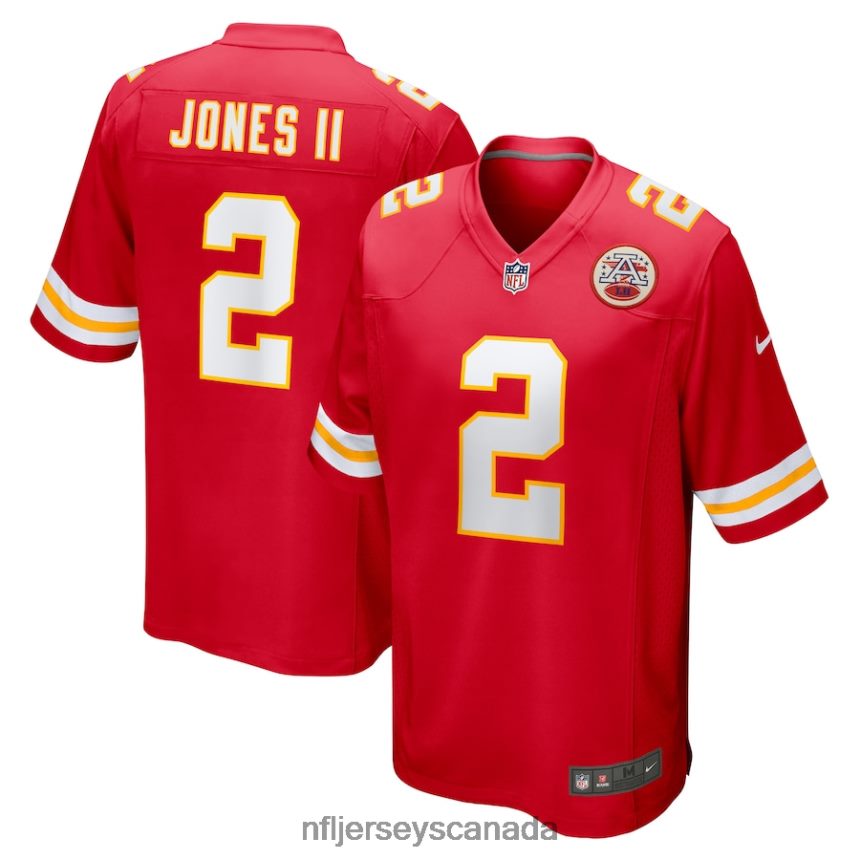 Men Kansas City Chiefs Ronald Jones II Nike Red Game Jersey Clothing NFL TBXFR63212