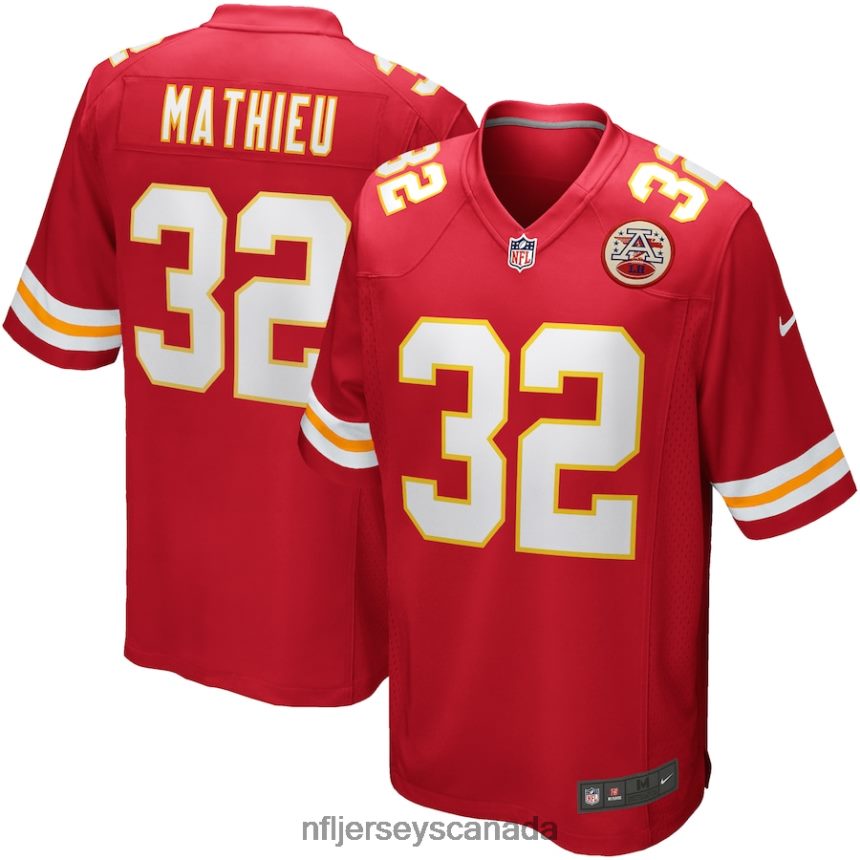 Men Kansas City Chiefs Tyrann Mathieu Nike Red Game Player Jersey Clothing NFL TBXFR61595