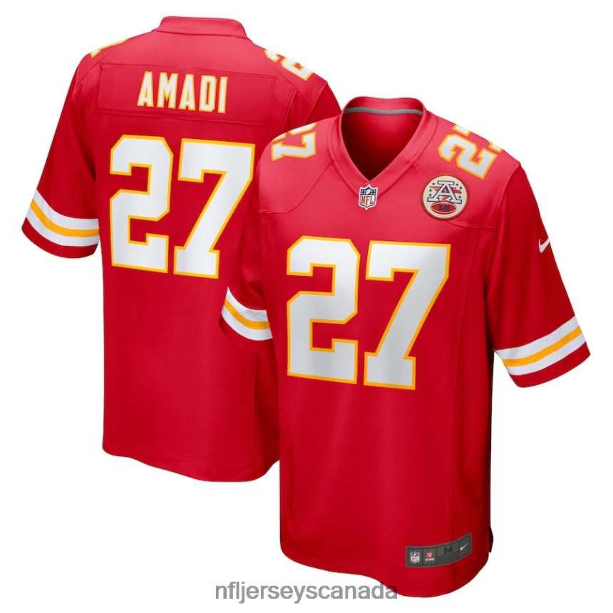 Men Kansas City Chiefs Ugo Amadi Nike Red Home Game Player Jersey Clothing NFL TBXFR65854