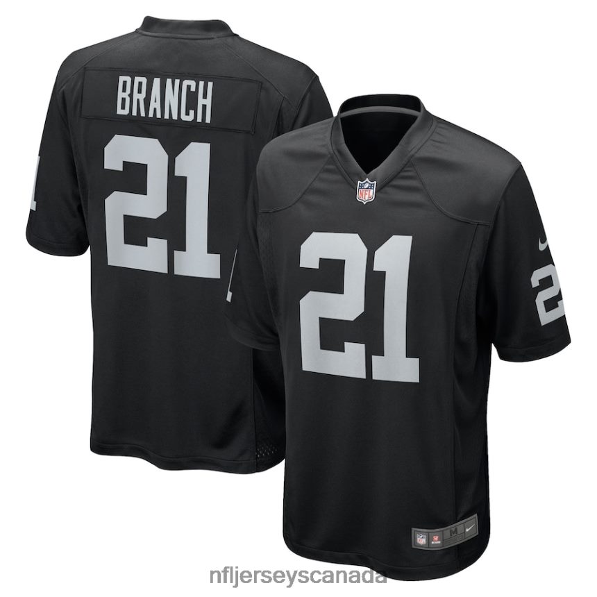 Men Las Vegas Raiders Cliff Branch Nike Black Retired Player Game Jersey Clothing NFL TBXFR61128