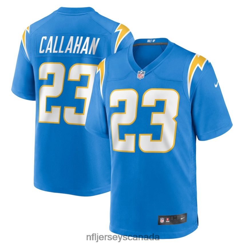 Men Los Angeles Chargers Bryce Callahan Nike Powder Blue Game Jersey Clothing NFL TBXFR64759