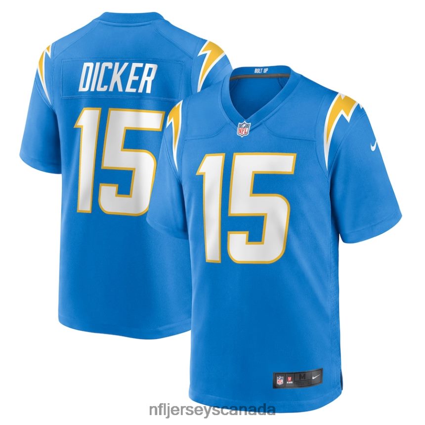 Men Los Angeles Chargers Cameron Dicker Nike Powder Blue Game Player Jersey Clothing NFL TBXFR63297