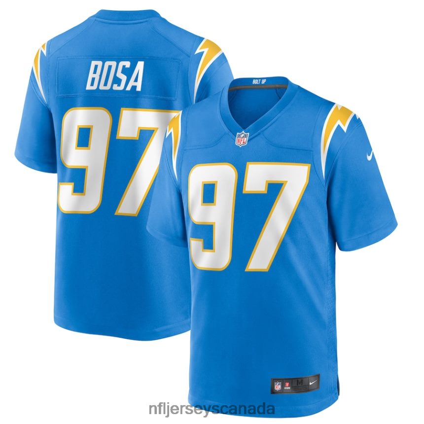 Men Los Angeles Chargers Joey Bosa Nike Powder Blue Game Player Jersey Clothing NFL TBXFR61402