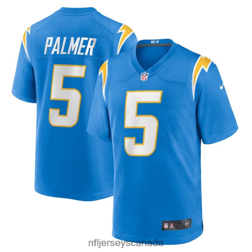 Men Los Angeles Chargers Joshua Palmer Nike Powder Blue Game Player Jersey Clothing NFL TBXFR62811