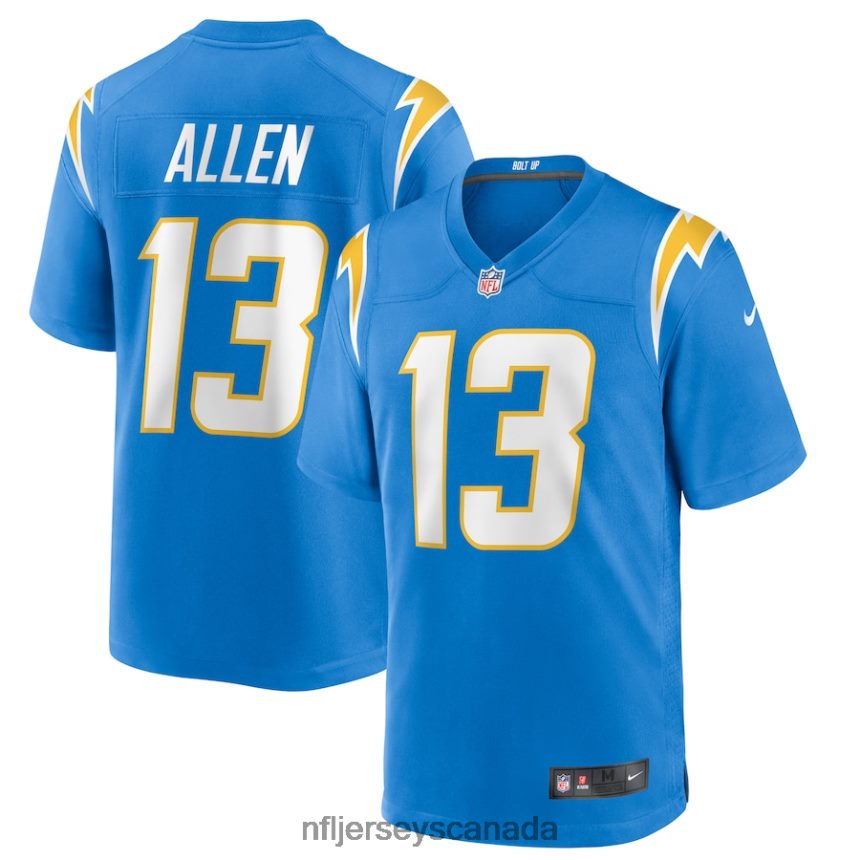 Men Los Angeles Chargers Keenan Allen Nike Powder Blue Game Player Jersey Clothing NFL TBXFR61394