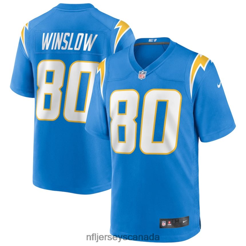 Men Los Angeles Chargers Kellen Winslow Nike Powder Blue Game Retired Player Jersey Clothing NFL TBXFR63418