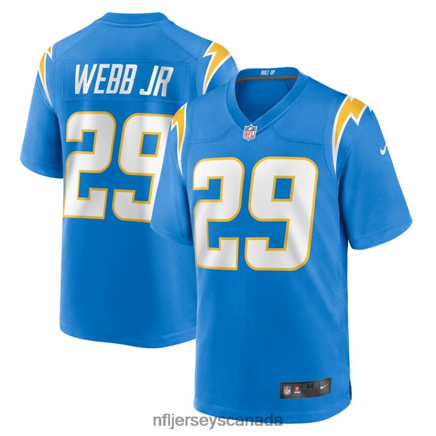 Men Los Angeles Chargers Mark Webb Jr. Nike Powder Blue Game Jersey Clothing NFL TBXFR66685