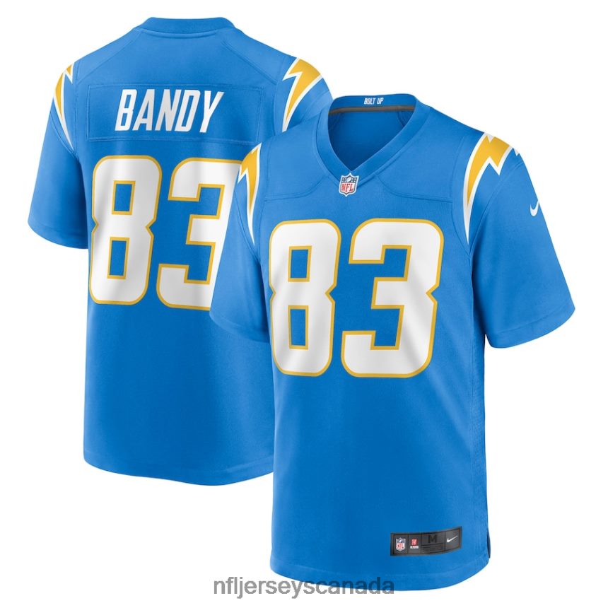 Men Los Angeles Chargers Michael Bandy Nike Powder Blue Player Game Jersey Clothing NFL TBXFR63278