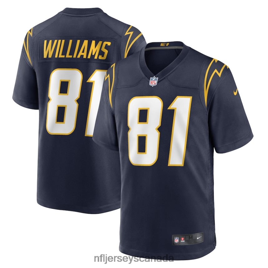 Men Los Angeles Chargers Mike Williams Nike Navy Alternate Team Game Jersey Clothing NFL TBXFR61979