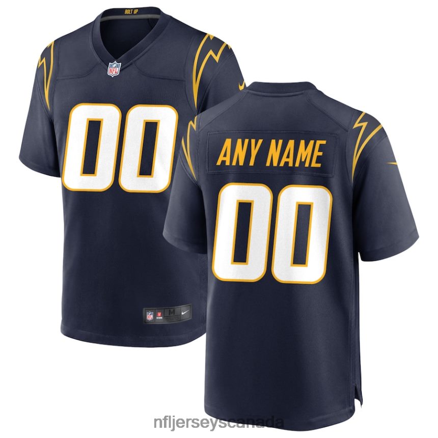 Men Los Angeles Chargers Nike Navy Alternate Custom Game Jersey Clothing NFL TBXFR6504