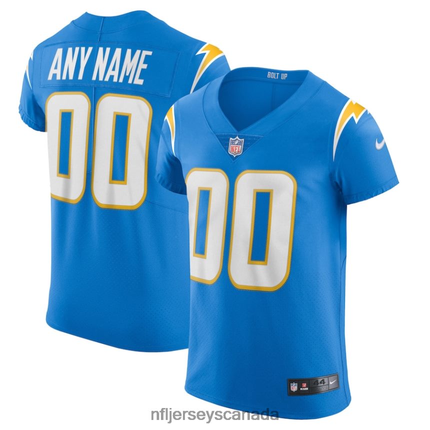 Men Los Angeles Chargers Nike Powder Blue Vapor Elite Custom Jersey Clothing NFL TBXFR66932