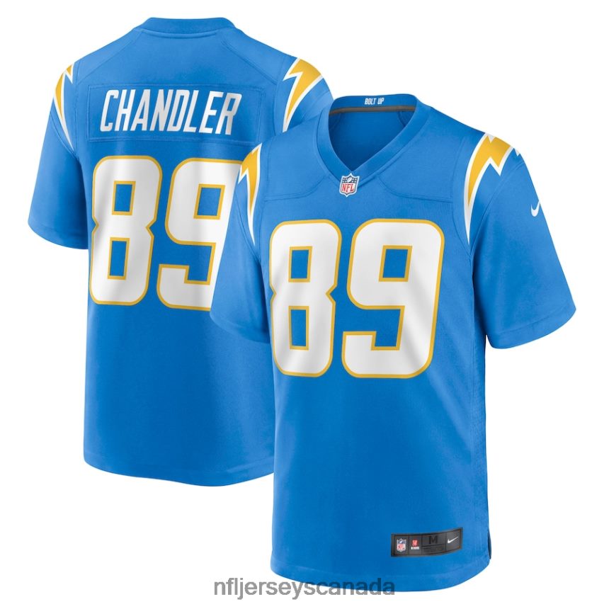 Men Los Angeles Chargers Wes Chandler Nike Powder Blue Retired Player Jersey Clothing NFL TBXFR63423