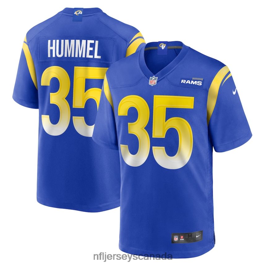 Men Los Angeles Rams Jake Hummel Nike Royal Game Player Jersey Clothing NFL TBXFR65835