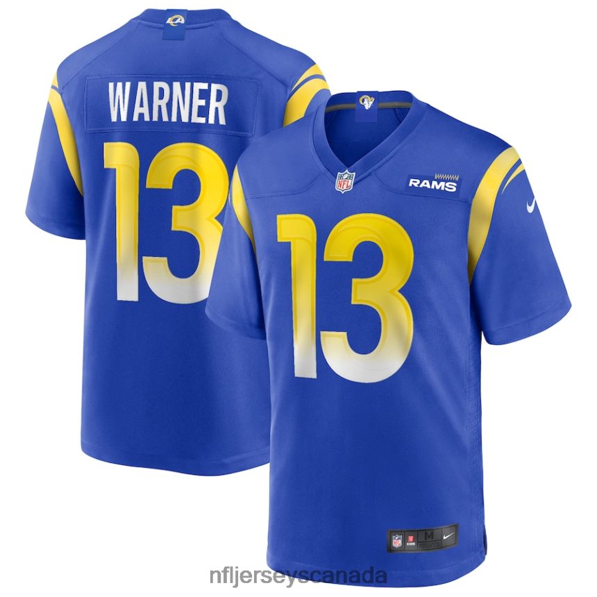 Men Los Angeles Rams Kurt Warner Nike Royal Game Retired Player Jersey Clothing NFL TBXFR62685