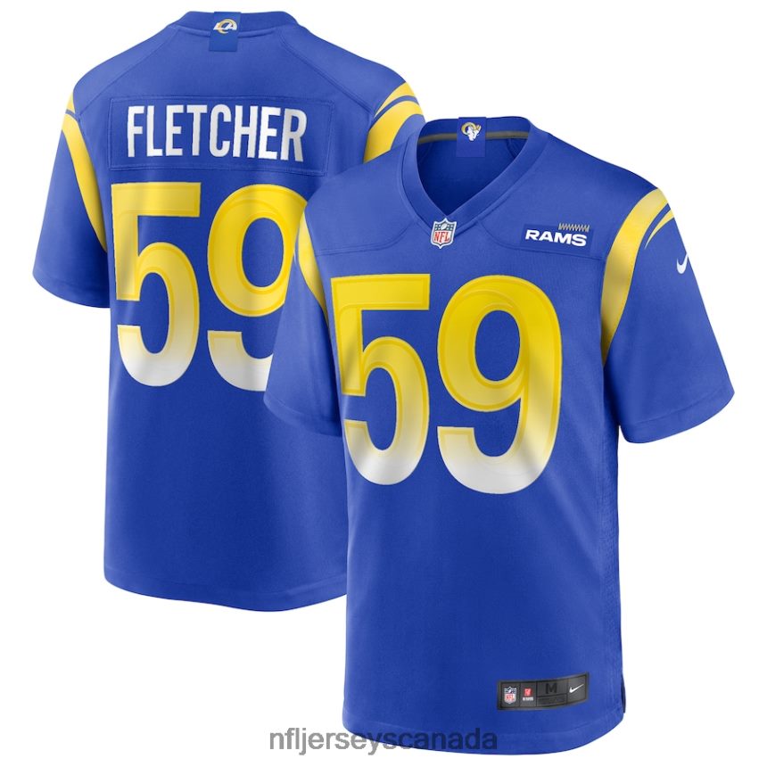 Men Los Angeles Rams London Fletcher Nike Royal Game Retired Player Jersey Clothing NFL TBXFR64623